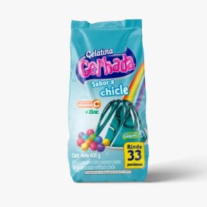 GELATINA SABOR A CHICLE