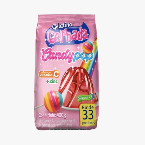 GELATINA SABOR CANDY POP