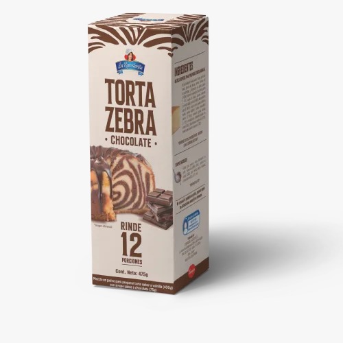 TORTA ZEBRA SABOR A CHOCOLATE